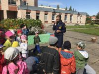 Сельцовским воспитанникам детского сада рассказали о правилах пожарной безопасности